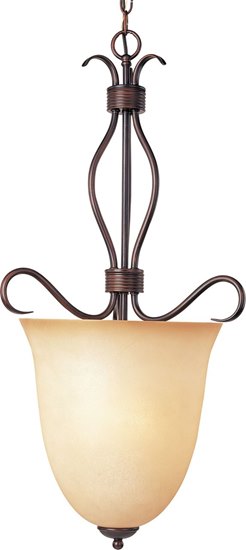 Foto para 60W Basix 2-Light Entry Foyer Pendant OI Wilshire Glass CA Incandescent 36" Chain