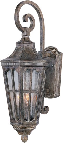Picture of 60W Beacon Hill VX 2-Light Outdoor Wall Lantern SE Seedy Glass CA Incandescent 