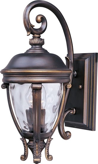 Picture of 60W Camden VX 2-Light Outdoor Wall Lantern GO Water Glass Glass CA Incandescent 