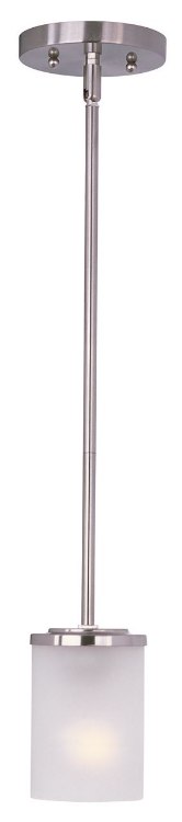 Picture of 60W Corona 1-Light Mini Pendant SN Frosted MB (OA HT 50.5")