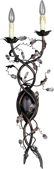 Picture of 60W Elegante 2-Light Wall Sconce OI CA Incandescent 11"x34" 