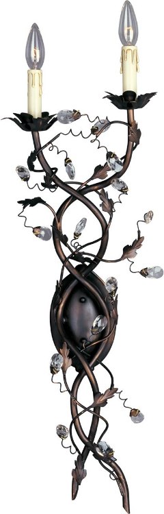 Foto para 60W Elegante 2-Light Wall Sconce OI CA Incandescent 11"x34" 