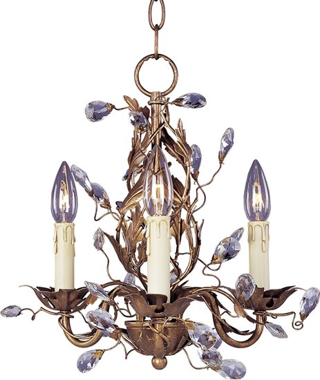 Picture of 60W Elegante 3-Light Chandelier EG CA Incandescent 14"x14.5" 36" Chain