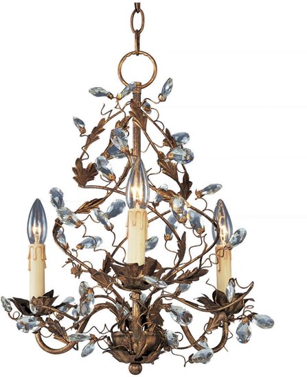 Picture of 60W Elegante 3-Light Chandelier EG CA Incandescent 18.5"x18" 36" Chain