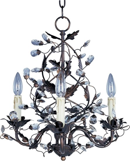 Picture of 60W Elegante 3-Light Chandelier OI CA Incandescent 18.5"x18" 36" Chain