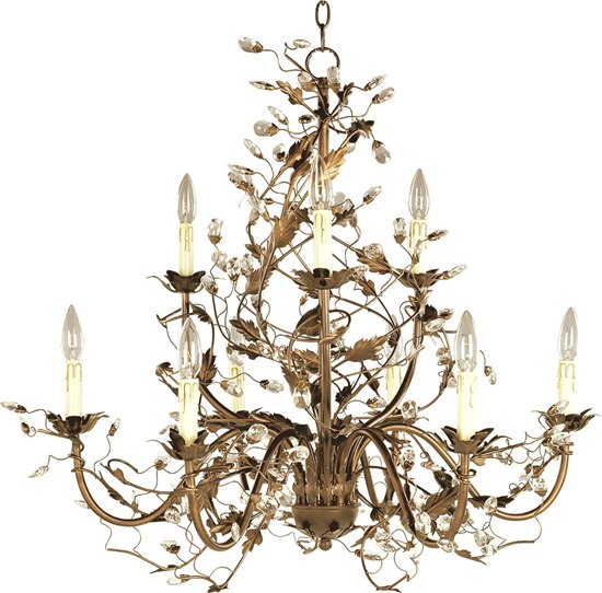 Foto para 60W Elegante 9-Light Chandelier EG CA Incandescent 72" Chain