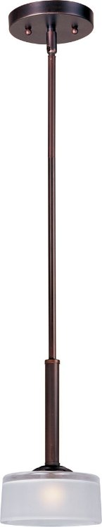 Foto para 60W Elle 1-Light Mini Pendant OI Frosted Glass G9 Xenon (OA HT 53.25")