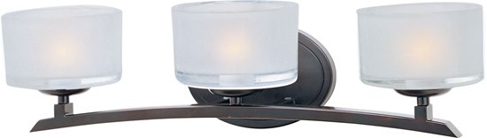 Foto para 60W Elle 3-Light Bath Vanity OI Frosted Glass G9 Frost Xenon 