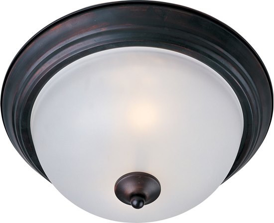 Picture of 60W Essentials - 584x-Flush Mount OI 2-lights Frosted Glass MB Incandescent 