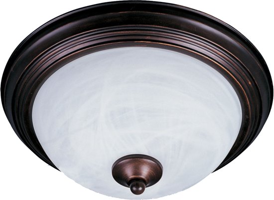 Picture of 60W Essentials - 584x-Flush Mount OI 2-lights Marble Glass MB Incandescent 11.5"x6" 