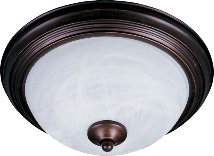 Foto para 60W Essentials - 584x-Flush Mount OI Marble Glass MB Incandescent 