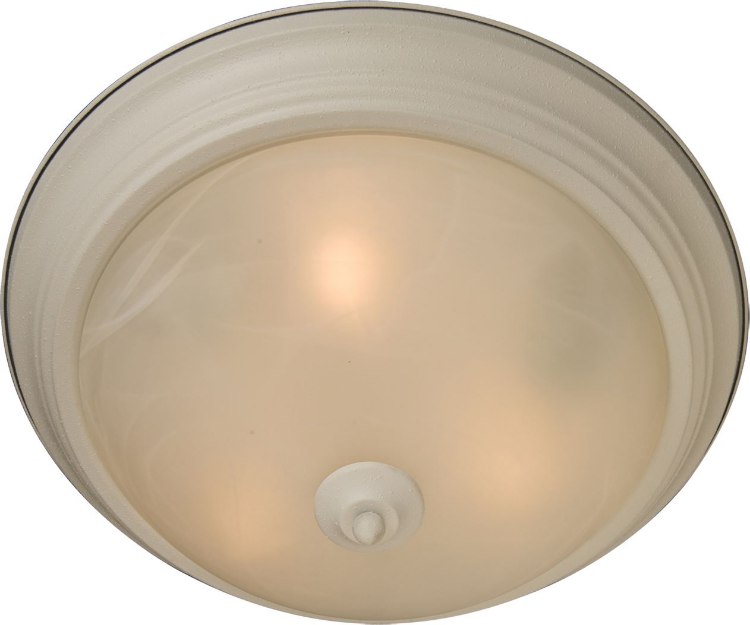 Foto para 60W Essentials - 584x-Flush Mount TW 3-lights Marble Glass MB Incandescent 