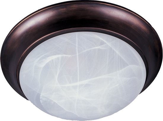Picture of 60W Essentials - 5850-Flush Mount OI 2-lights Marble Glass MB Incandescent 