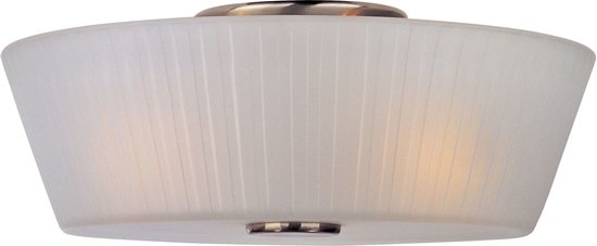 Foto para 60W Finesse 3-Light Flush Mount SN Frosted Glass MB Incandescent 