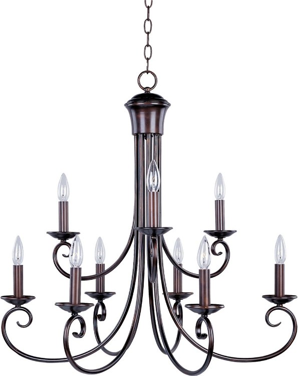 Picture of 60W Loft 9-Light Chandelier OI CA Incandescent 72" Chain