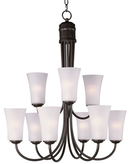 Foto para 60W Logan 9-Light Chandelier OI Frosted MB 