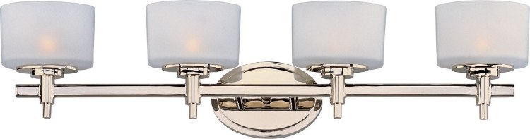 Foto para 60W Lola 4-Light Bath Vanity PN Satin White Glass G9 Frost Xenon 