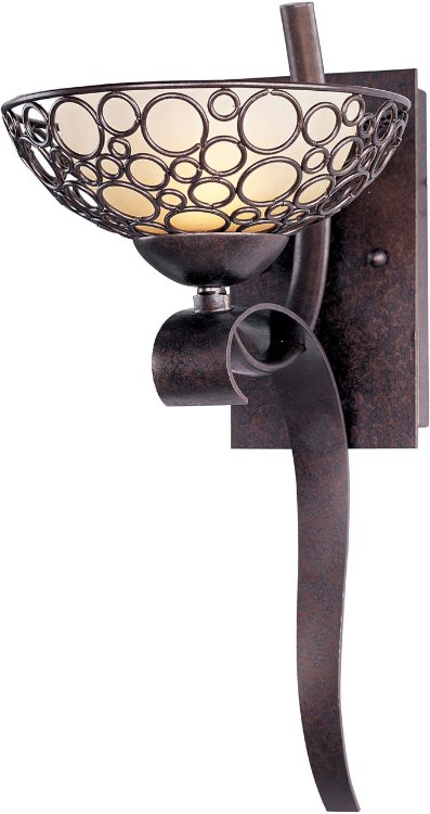 Foto para 60W Meridian 1-Light Wall Sconce UB Dusty White Glass G9 Frost Xenon 