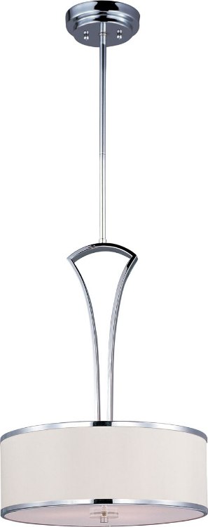Foto para 60W Metro 4-Light Pendant PC Beveled Crystal Fabric MB Incandescent (OA HT 69")