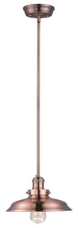 Picture of 60W Mini Hi-Bay 1-Light Pendant ACP Metal MB Incandescent 11"x5.75" (OA HT 50")