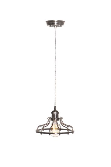 Foto para 60W Mini Hi-Bay 1-Light Pendant SN Metal MB Incandescent 10"x6.75" (OA HT 65.75")