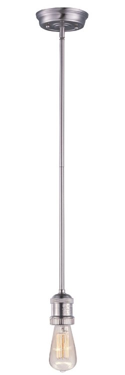 Picture of 60W Mini Hi-Bay 1-Light Pendant Stem Hung SN MB Incandescent (OA HT 47") (CAN 1") 10-Min