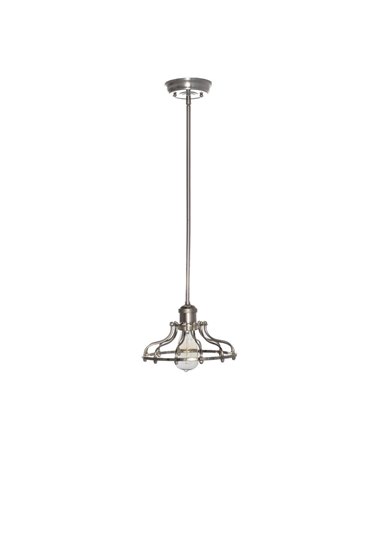 Foto para 60W Mini Hi-Bay 1-Light Pendant W/Bulb PN Metal MB Incandescent 10"x5.75" (OA HT 50")