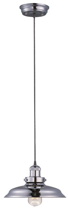 Picture of 60W Mini Hi-Bay 1-Light Pendant W/Bulb PN Metal MB Incandescent 11"x6.75" (OA HT 65.75")