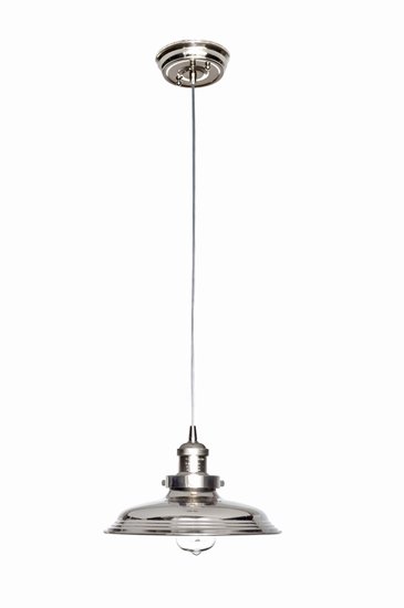 Foto para 60W Mini Hi-Bay 1-Light Pendant W/Bulb SN Metal MB Incandescent 11"x6.75" (OA HT 65.75")