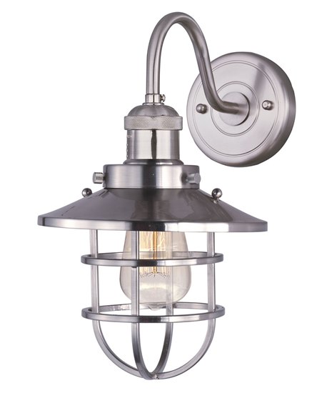 Picture of 60W Mini Hi-Bay 1-Light Wall Sconce SN MB 8"x15.5" 