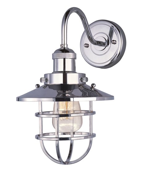 Picture of 60W Mini Hi-Bay 1-Light Wall Sconce W/Bulb PN MB 8"x15.5" 