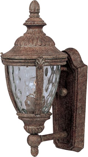 Picture of 60W Morrow Bay VX 1-Light Outdoor Wall Lantern ET Water Glass Glass MB Incandescent 