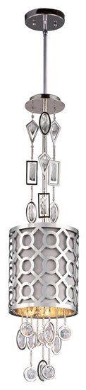 Picture of 60W Symmetry 1-Light Pendant PN Fabric G9 Xenon (OA HT 53")