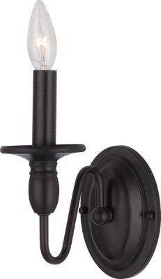 Show details for 60W Towne 1-Light Wall Sconce OI CA Incandescent  Picture of 60W Towne 1-Light Wall Sconce OI CA Incandescent