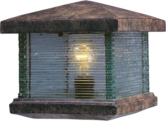 Picture of 60W Triumph VX 1-Light Outdoor Deck Lantern ET Clear Glass MB Incandescent 