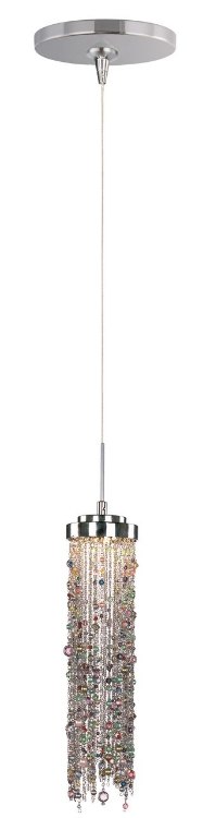 Picture of 7.5W Bianca 1-Light LED RapidJack Pendant and Canopy PC Multi Color (OA HT 134")