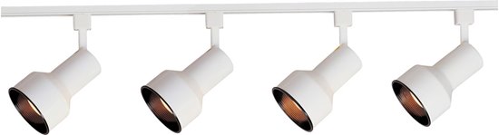 Foto para 75W 3-Light Track Kit WT MB R30 Incandescent 48"x10" 6-Min