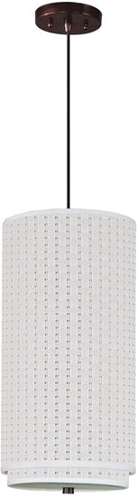 Picture of 75W Elements 1-Light Pendant with Cord OI Vinyl MB Incandescent (OA HT 32"-136")