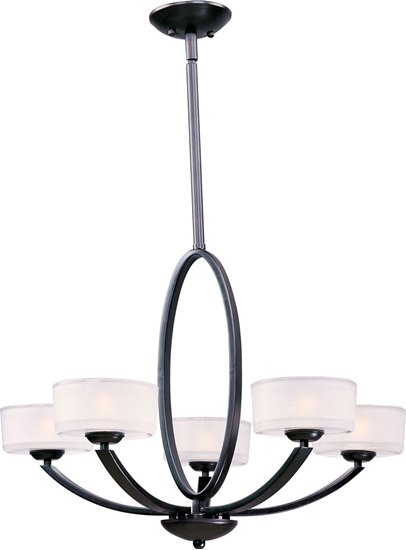 Picture of 75W Elle 5-Light Chandelier OI Frosted Glass G9 Frost Xenon (OA HT 66")
