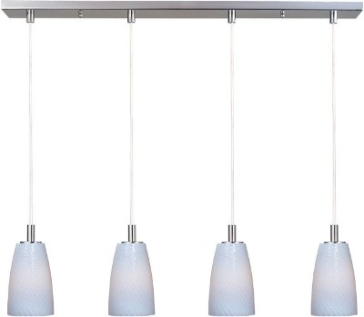 Mostrar detalles para 8W Carte LED 4-Light Pendant SN White Ripple (OA HT 24"-60") Imagen de 8W Carte LED 4-Light Pendant SN White Ripple (OA HT 24"-60")