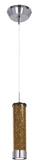Picture of Chroma 1-Light LED RapidJack Pendant and Canopy PC Amber 