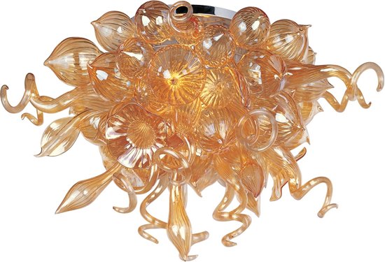 Foto para Mimi LED 12-Light Semi-Flush Mount PC Cognac Glass 