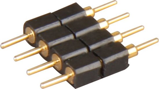 Picture of StarStrand 4-Pin Male-to-Male Connector (10/PK) 0.5"x0.5"x0.25" 10-Min