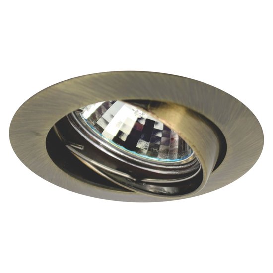 Picture of 50W Round Brass GX5.3 Directional 12V Spotlight