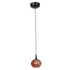 Foto para 5w Tungsten Module Dry Location Bronze Red Ribbed Opaline LED Pendant with Safari Opaline Glass
