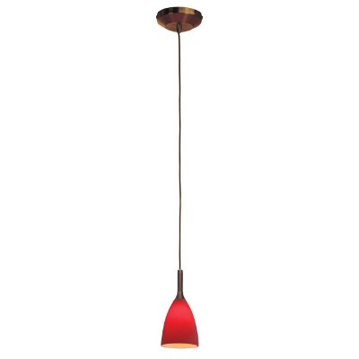 Show details for 40w Delta G9 G9 Halogen Dry Location Bronze Red Line Voltage Pendant with Mania Glass Picture of 40w Delta G9 G9 Halogen Dry Location Bronze Red Line Voltage Pendant with Mania Glass