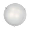 Picture of 26w (2 x 13) Mona GU-24 Spiral Fluorescent Damp Location White WH Flush-Mount 4.25"Ø12" (CAN Ø9.75")