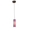 Picture of 5w Tungsten Module Dry Location Bronze Black Lined LED Pendant with Anari Silk (l) Glass