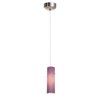 Picture of 5w Tungsten Module Dry Location Brushed Steel Black Lined LED Pendant with Anari Silk (l) Glass