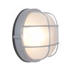 Foto para 60w Nauticus E-26 A-19 Incandescent Satin Frosted Wet Location Bulkhead Ø7" (CAN 1"Ø7")